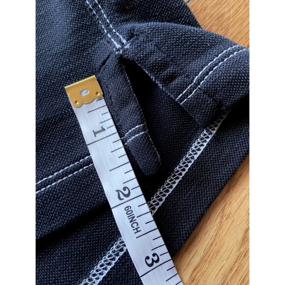 TOMMY BAHAMA Black Polo w/Contrast Stitch Trim sz M - Picture 9 of 9